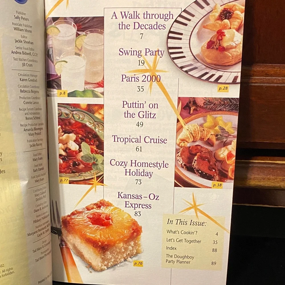 Pillsbury vintage cookbook magazines set of four from 1999